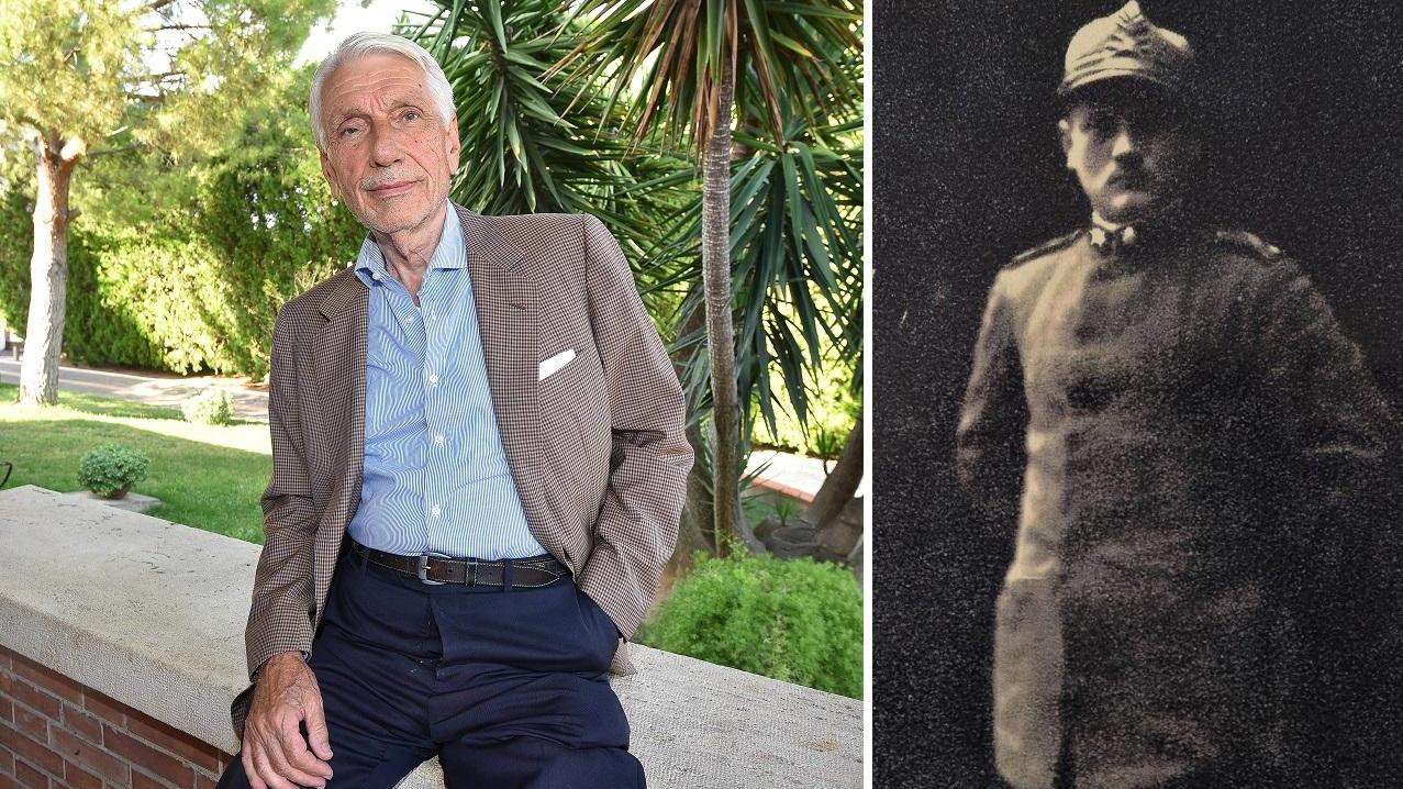 Rodolfo Butelli, 80 anni, e a destra, il sergente Rodolfo Butelli, fratello di suo nonno, caduto in guerra nel 1918