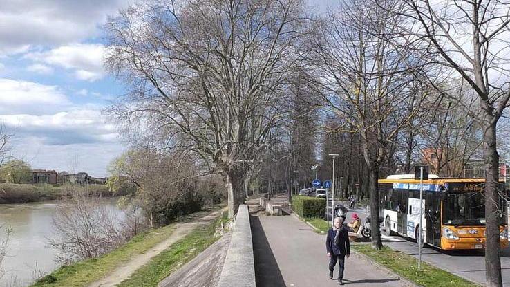 Il punto di innesto del nuovo ponte ciclopedonale sulle Piagge