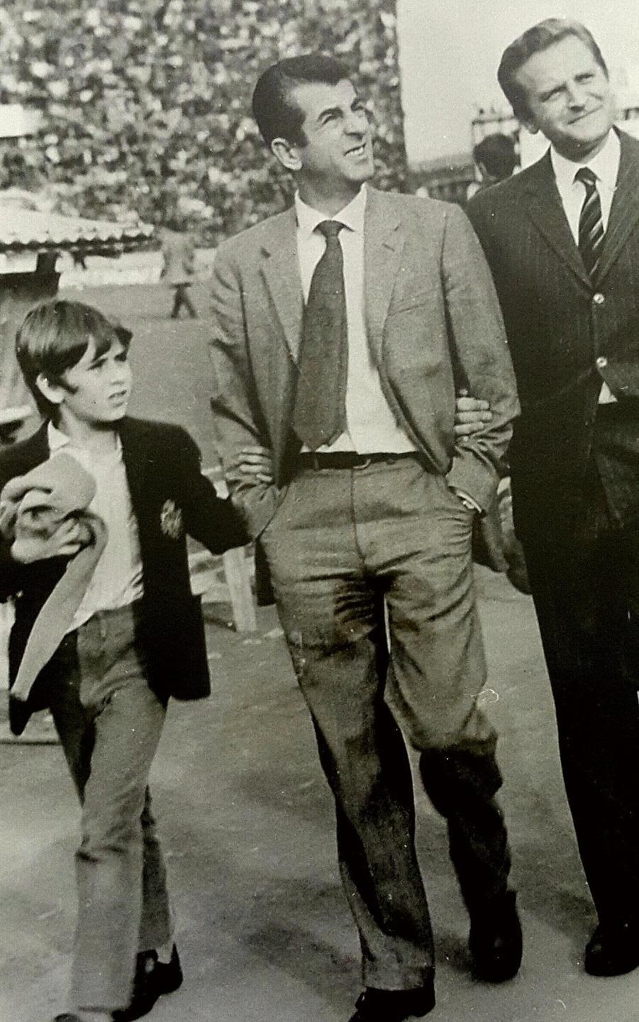 Stefano e Andrea Arrica con Boniperti