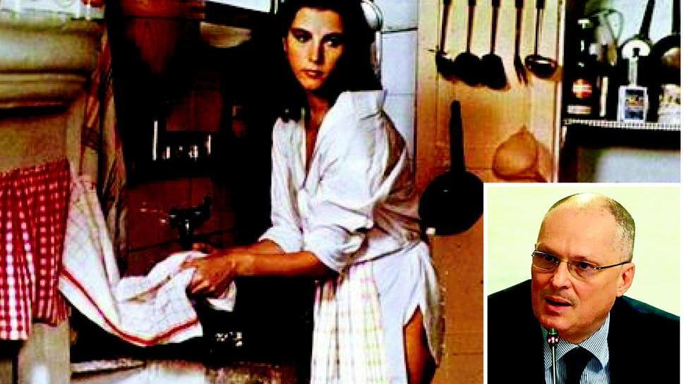 Nella foto grande Stefania Sandrelli nel film in cui ha recitato con Walter Ricciardi (nel riquadro)