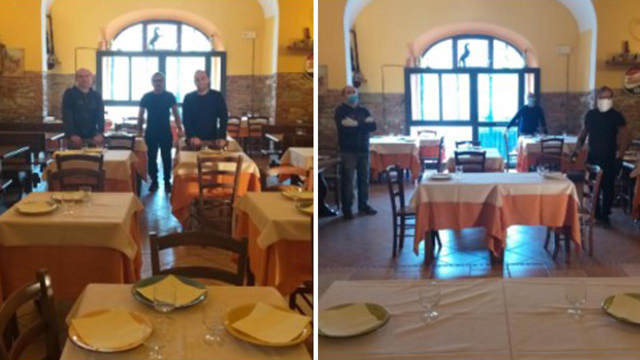 Dov'erano 5 tavoli ora ce ne saranno 2: ecco il ristorante post-virus 