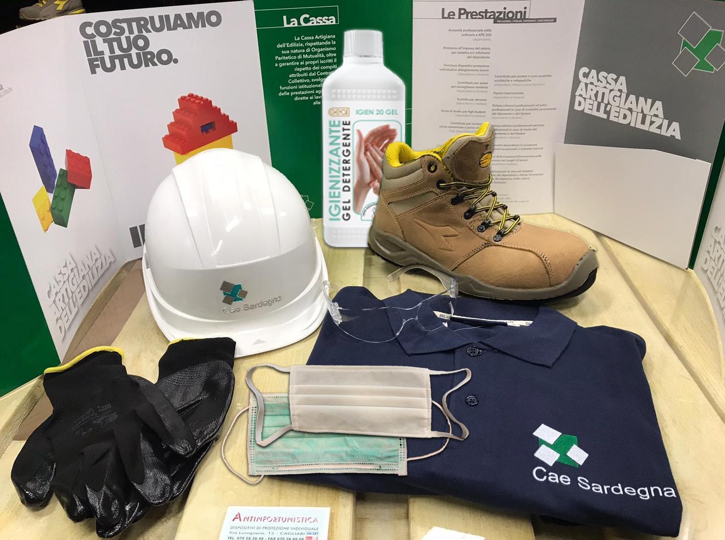 Nel kit sicurezza per gli operai edili anche mascherine e gel igienizzante