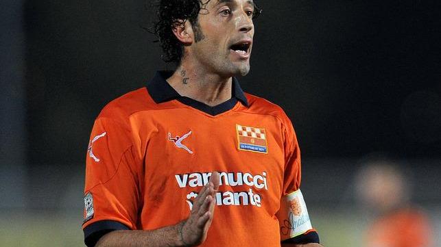 Corrado Colombo con la maglia della Pistoiese