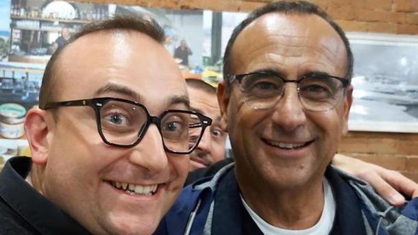 Andy Bellotti con Carlo Conti