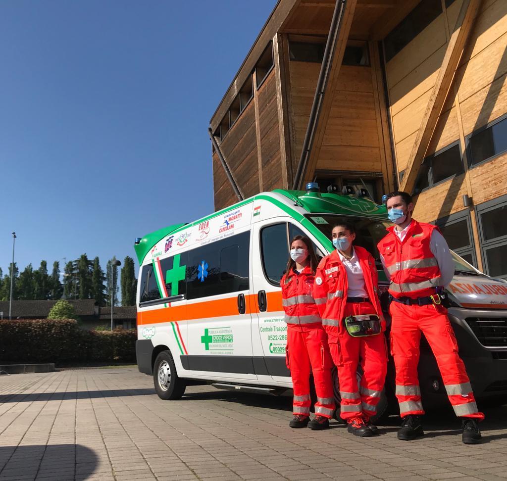 Un'ambulanza della Croce Verde