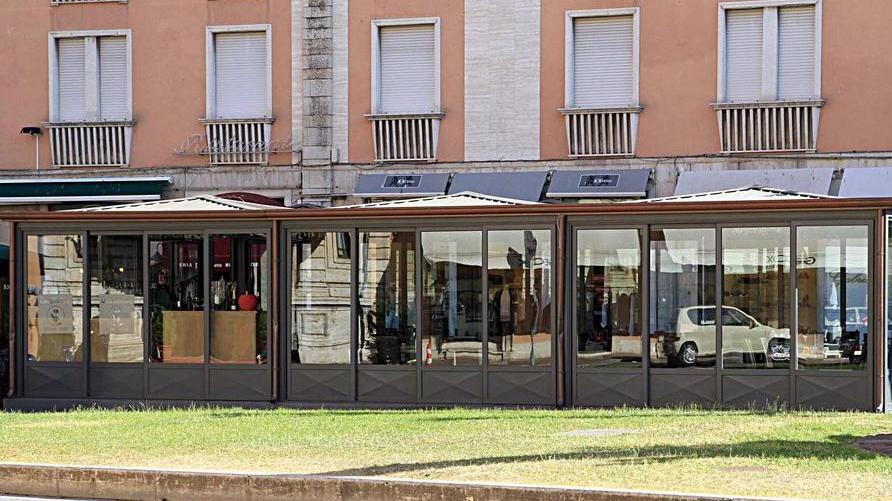Il Caffè Centrale in piaza del Popolo