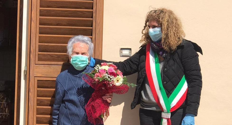 Fiori per i 100 anni di Valentina