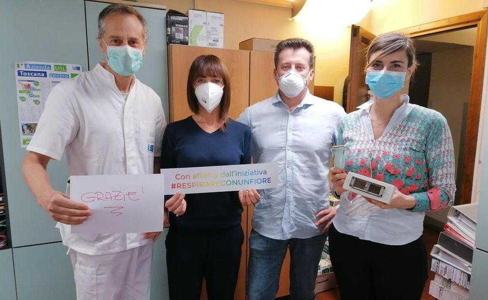 Da “Respirare con un Fiore” sonda ecografica e mascherine