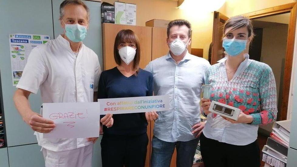 Da “Respirare con un Fiore” sonda ecografica e mascherine