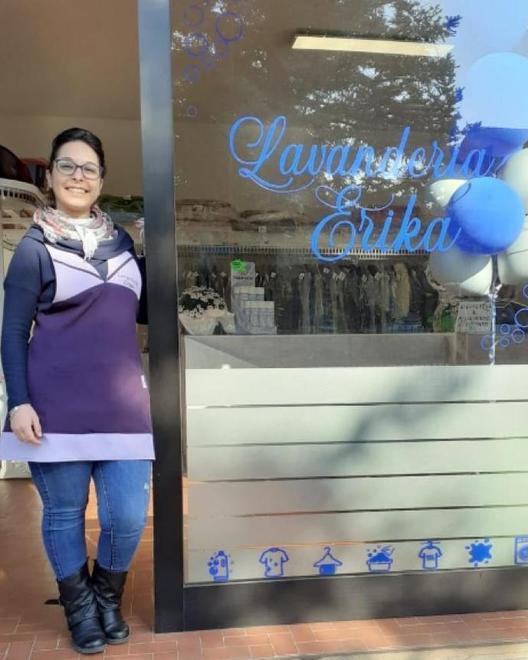 Erika inaugura la lavanderia in tempi di Coronavirus 