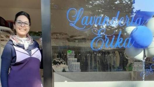 Erika inaugura la lavanderia in tempi di Coronavirus