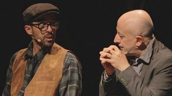 "Angioletto" Jacopo Cullin e Gabriele Cossu durante un loro spettacolo (foto profilo instagram Cullin)