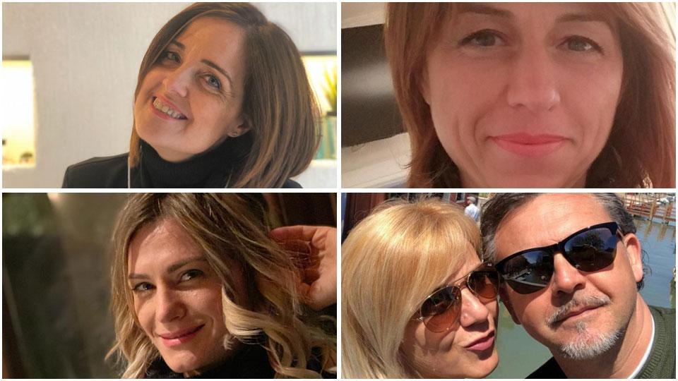 Cristina Ciacci, Stefania Calamai, Andrea Esposito con la moglie Cinzia, Daniela Abruzzese