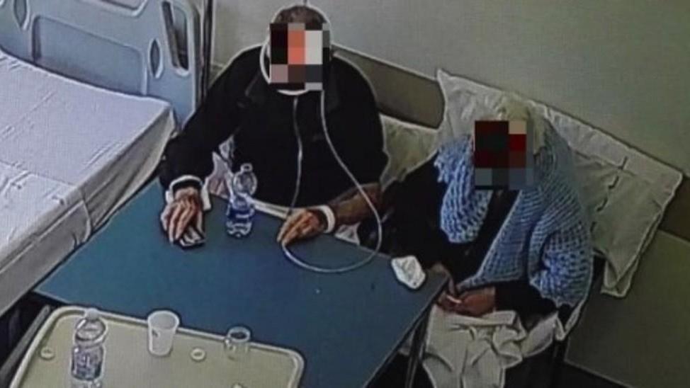 I coniugi ricoverati all'ospedale di San Marcello, dove hanno festeggiato il 48° anniversario di matrimonio