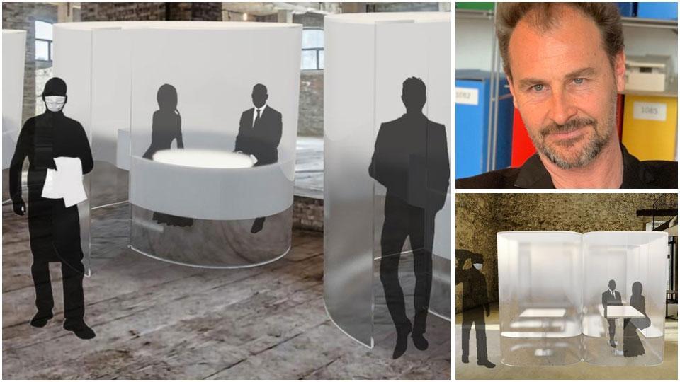 Due dei rendering dell’idea sviluppata dall’architetto designer Luca Doveri