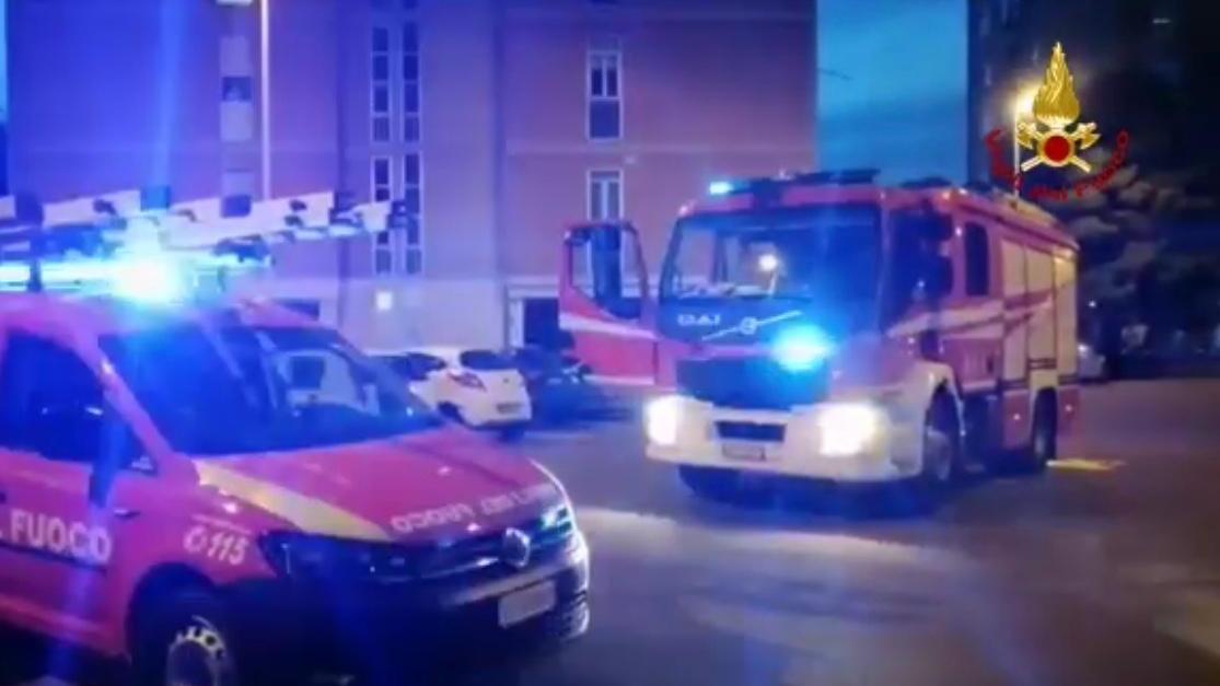 Cagliari, paura nel quartiere Cp per un incendio in un appartamento
