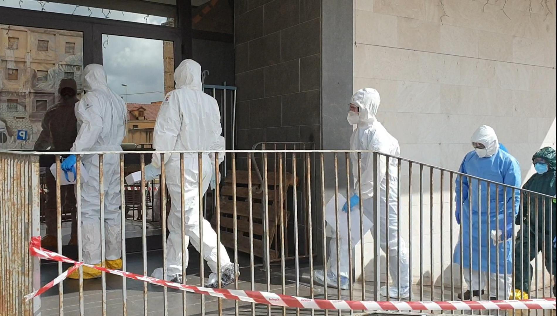 Operatori sanitari militari a Sassari (foto Ivan Nuvoli)
