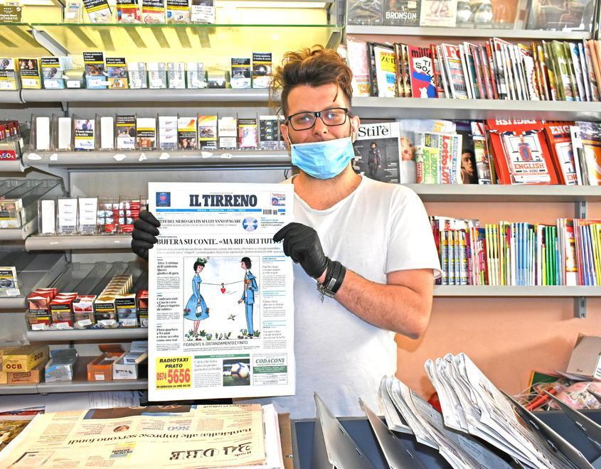 «Crescono i clienti dell’edicola nonostante il bar rimanga chiuso» 