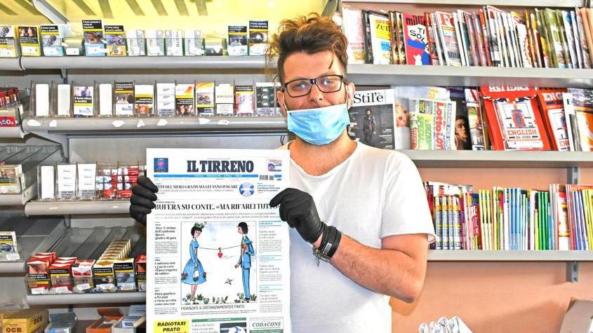 «Crescono i clienti dell’edicola nonostante il bar rimanga chiuso»