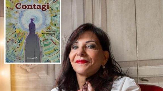 La professoressa Liliana Dell’Osso e, nel riquadro, la copertina del suo ultimo libro “Contagi”