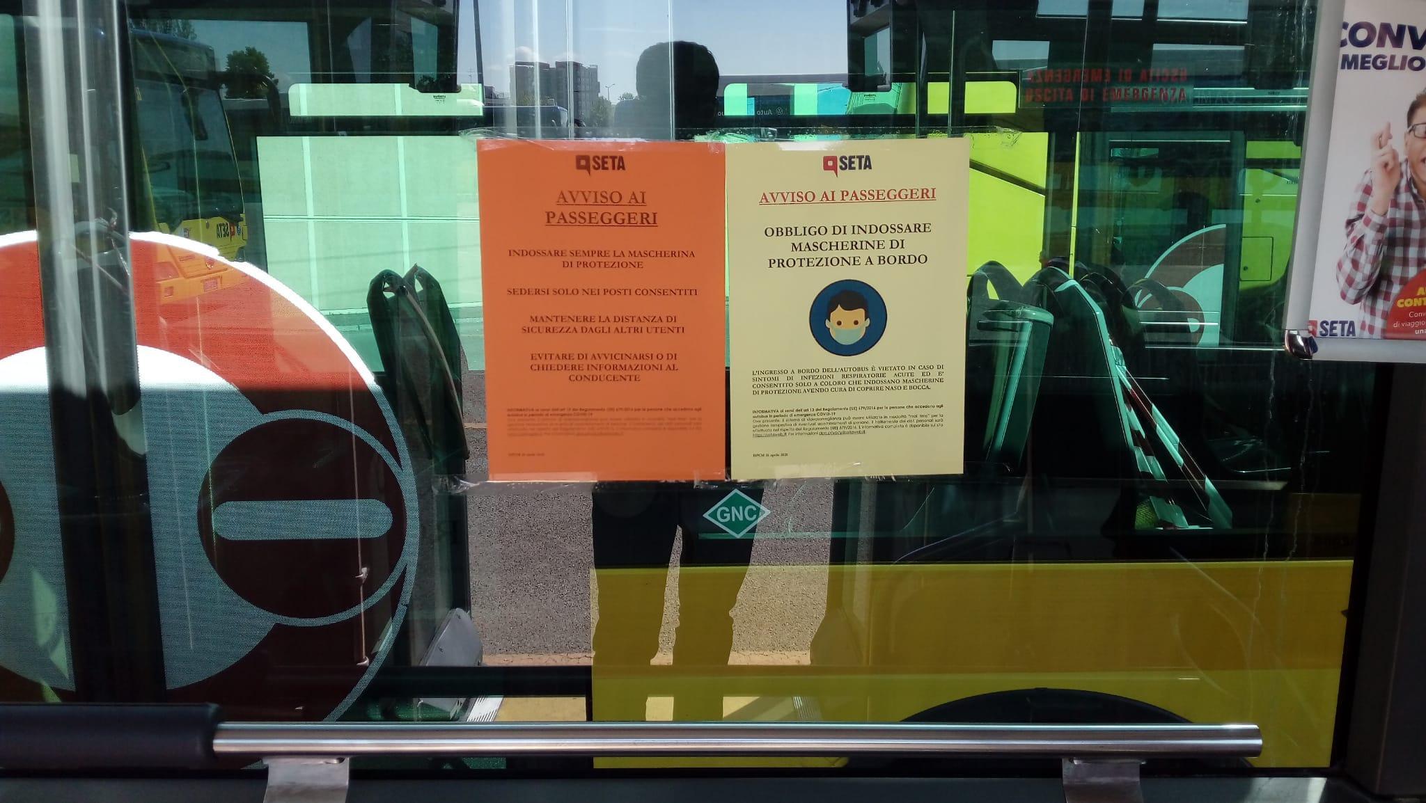 Modena e provincia: da maggio anche i bus Seta nella Fase due. Nuovi orari e regole di viaggio. 