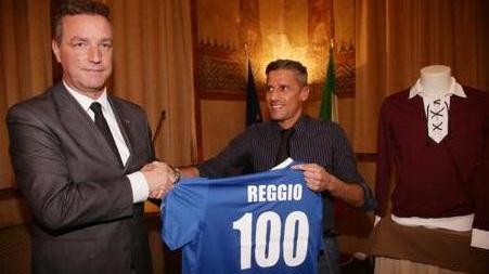 Massimo Rizzello con il presidente granata Luca Quintavalli