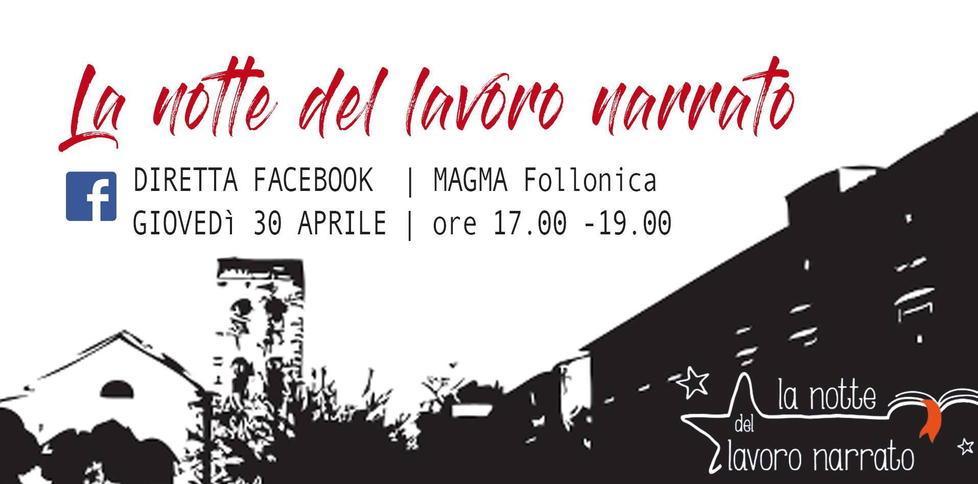 Il “Lavoro narrato” in diretta Facebook a partire dalle 17 