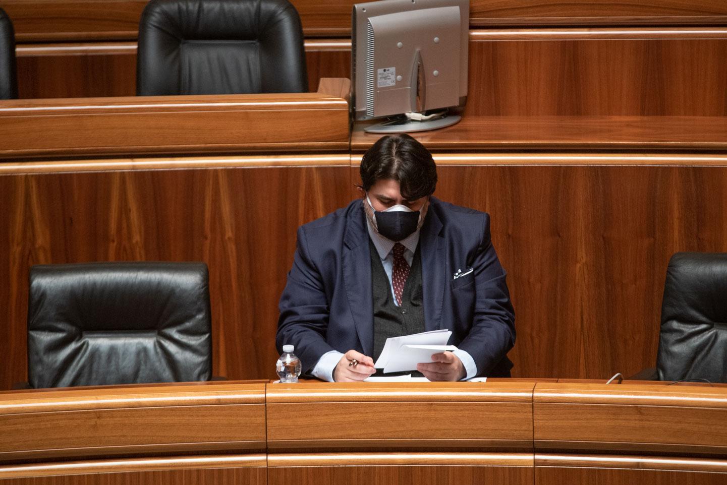 Il presidente Christian Solinas