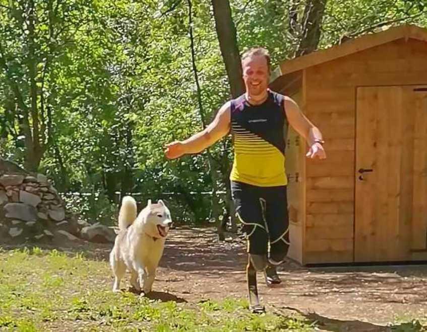 Andrea Lanfri con la sua Kyra