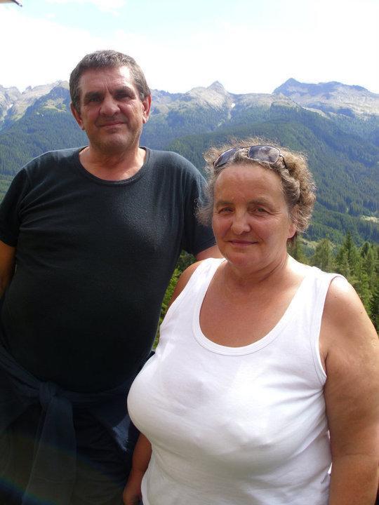 Adam Franciszek Kusiak con la moglie Teresa