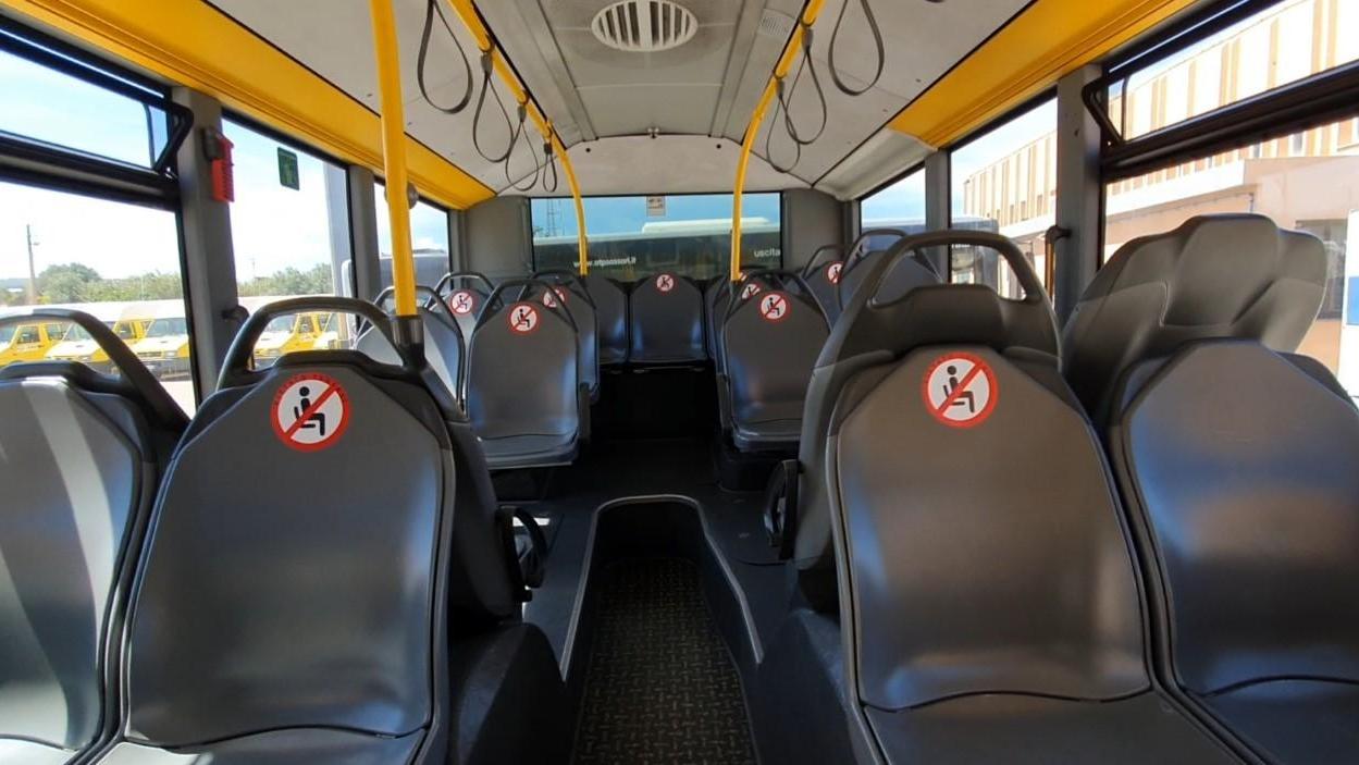 Fase 2 a Sassari, bus: più corse ma meno posti a sedere 