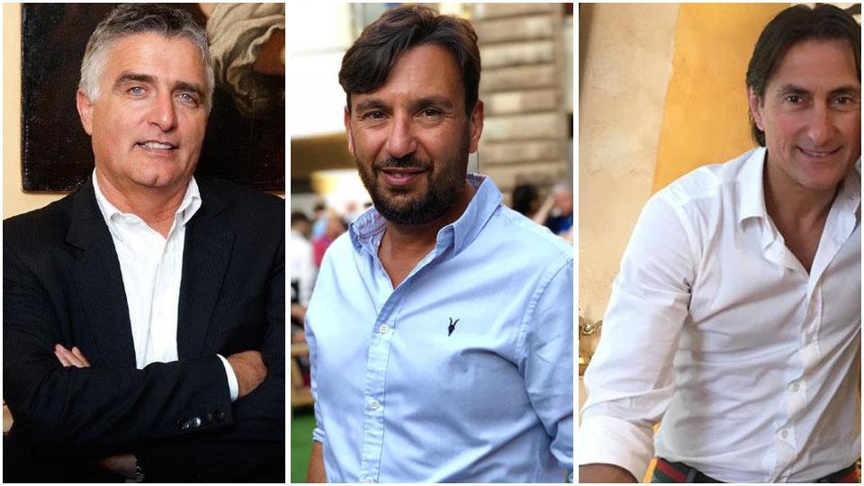 Giuliano Satti, Natale Mancini di Casamica e Marco Lucchesi