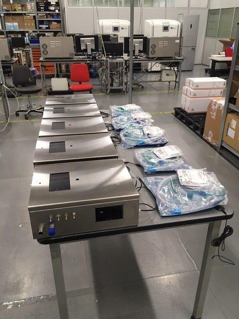 Alcuni prototipi del ventilatore Mvm