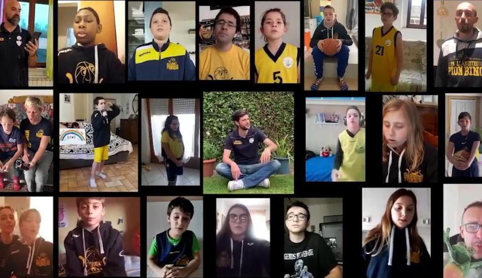 I ragazzi della Pallacanestro Piombino: torneo virtuale e una canzone sul web 