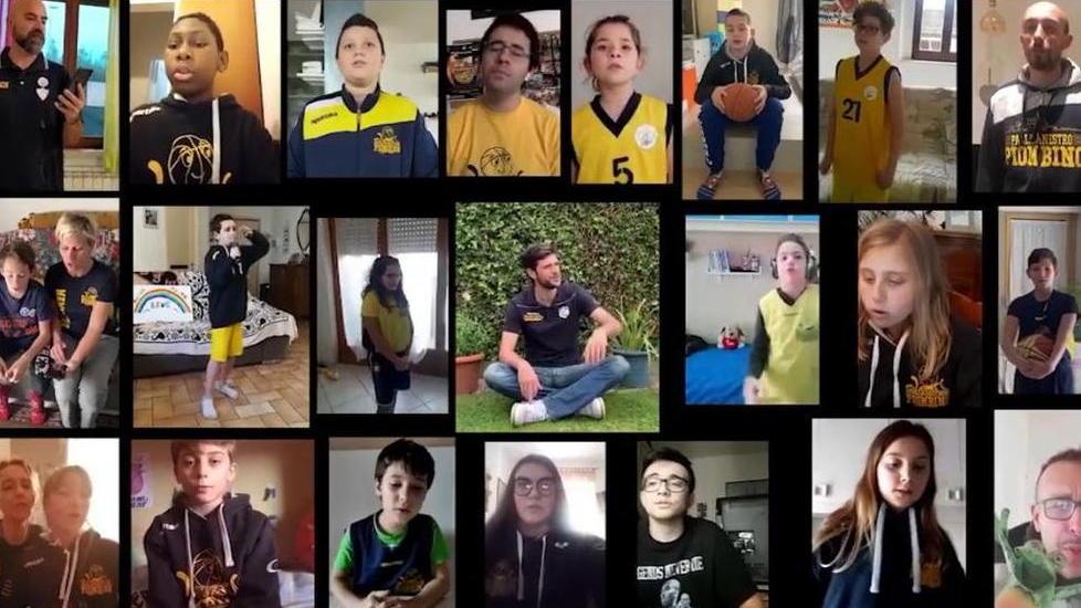 I ragazzi della Pallacanestro Piombino: torneo virtuale e una canzone sul web