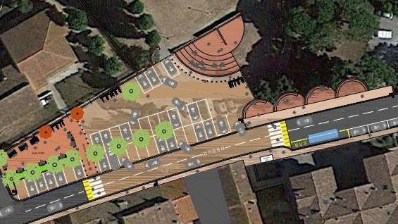 Il progetto della nuova sistemazione di piazza Arno a Pagnana