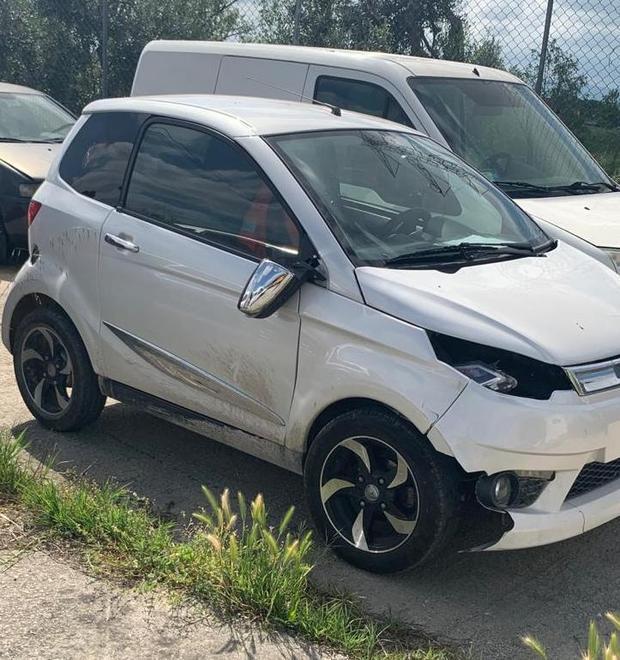 La vettura posta sotto sequestro