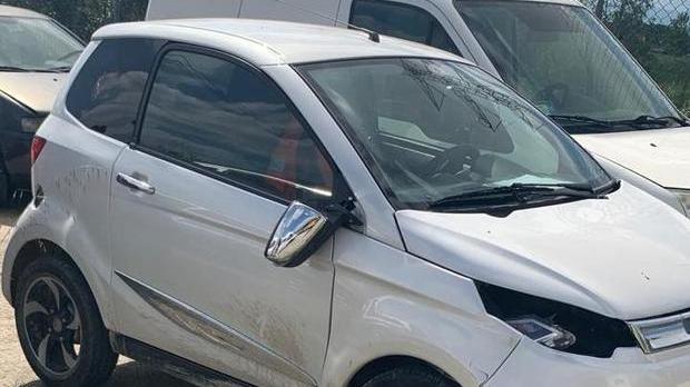 La vettura posta sotto sequestro