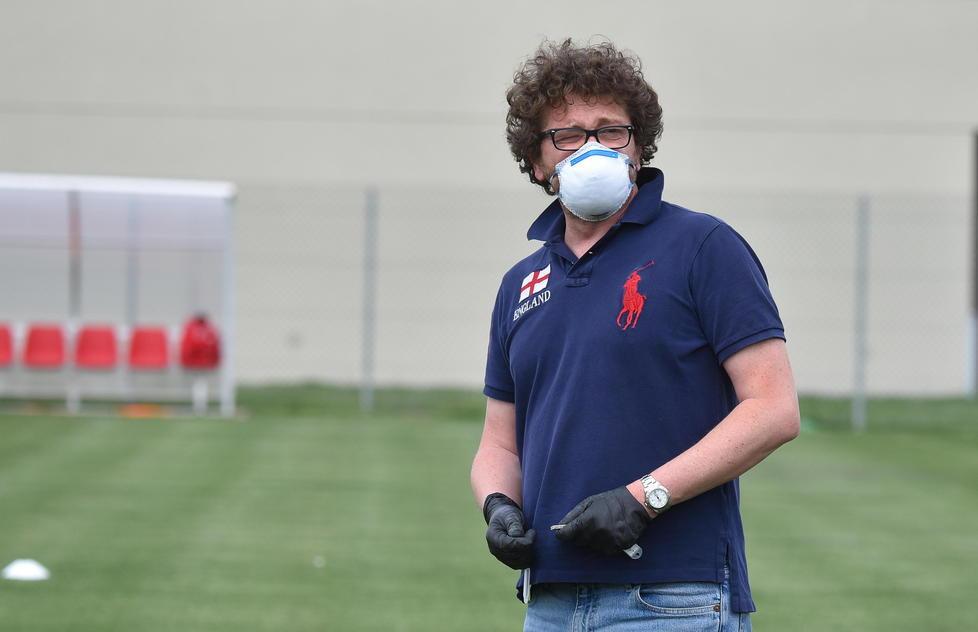 I primi sette biancorossi sono tornati ad allenarsi al centro sportivo Roselle