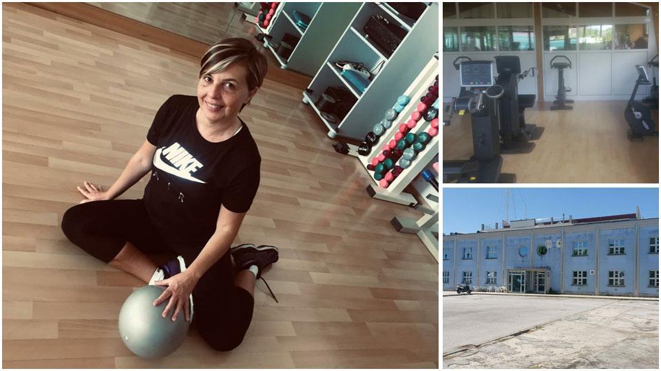 Laura Genovesi, responsabile tecnica del New Body center di Pietrasanta, la sala della palestra W di Forte dei Marmi con i macchinari già distanziati, il centro sportivo Canottieri Viareggio