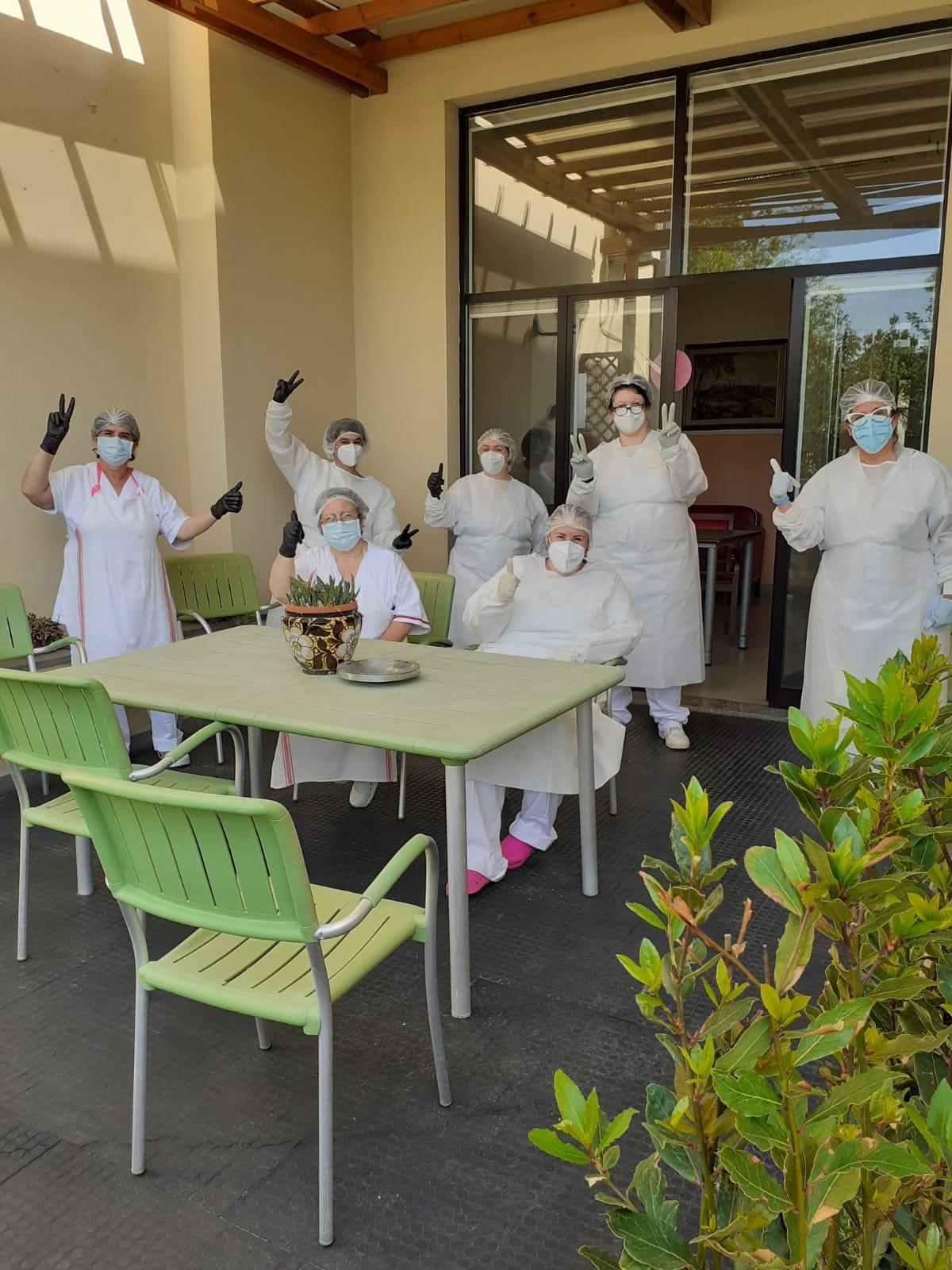 Gli operatori sanitari della Rsa Egiziano Giglioli di Certaldo