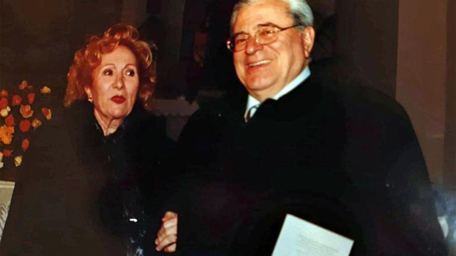 Maria Giovanna Parretti insieme a Silvano Bambagioni