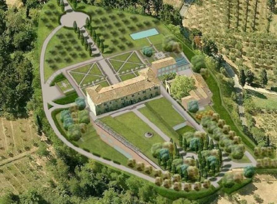 ll rendering del progetto per l'ex ospedale di Carignano