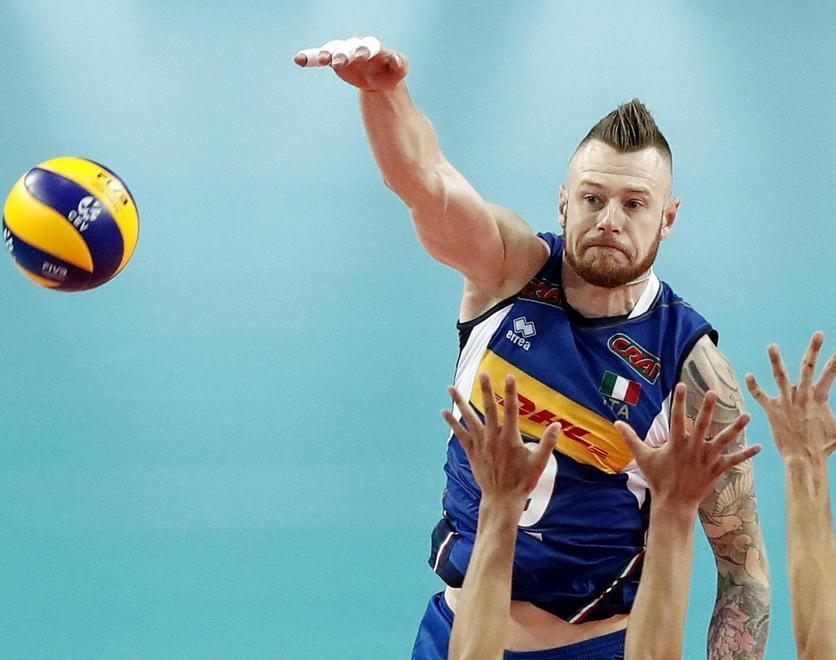 Una schiacciata dell’azzurro Zaytsev, molto polemico sul dossier