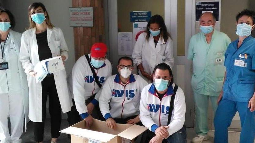 L’Avis ha donato 1.450 mascherine all’ospedale