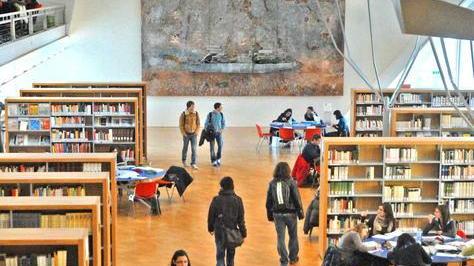 Una veduta della biblioteca San Giorgio