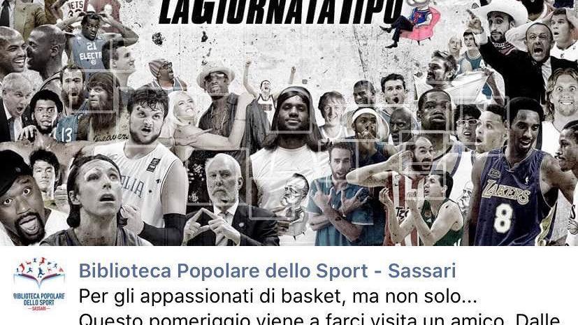 Sassari, "La Giornata Tipo" ospite in diretta Facebook della Biblioteca popolare dello sport