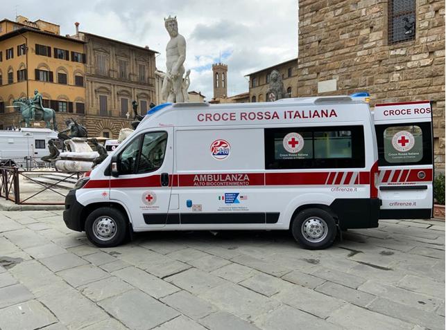 La Robert Kennedy Human Rights dona un'ambulanza anti-contagio alla Croce Rossa di Firenze