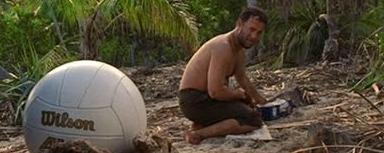Il pallone che diventò attore in “Castaway” con Hanks