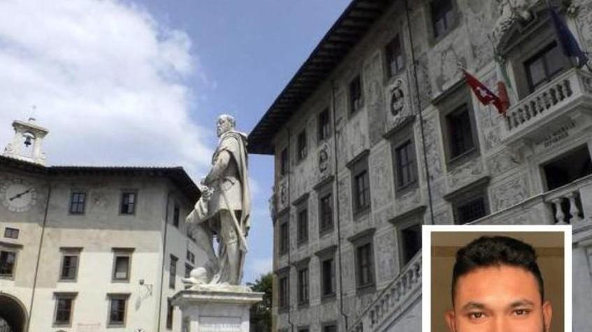 La sede della Scuola Normale e, nel riquadro, il dottorando Akash Deep Biswas